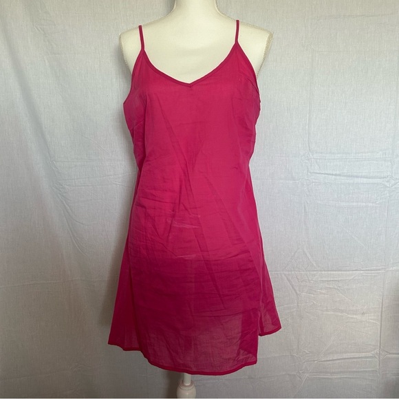 Tiered Ruffle Sleeve Dress Pink V Neck Casual Summer Sun Dress Sundance - Picture 6 of 6